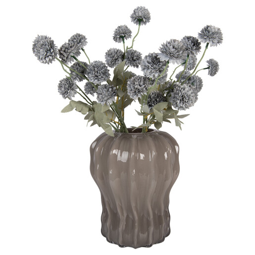 Vaza flori sticla gri  Ø 19x25 cm