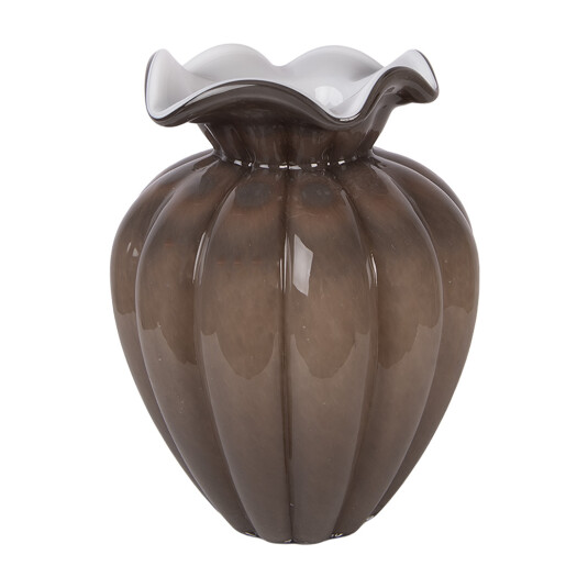 Vaza flori sticla maro  Ø 16x21 cm