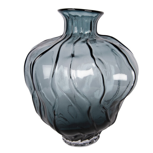 Vaza flori sticla albastra Ø 26x31 cm