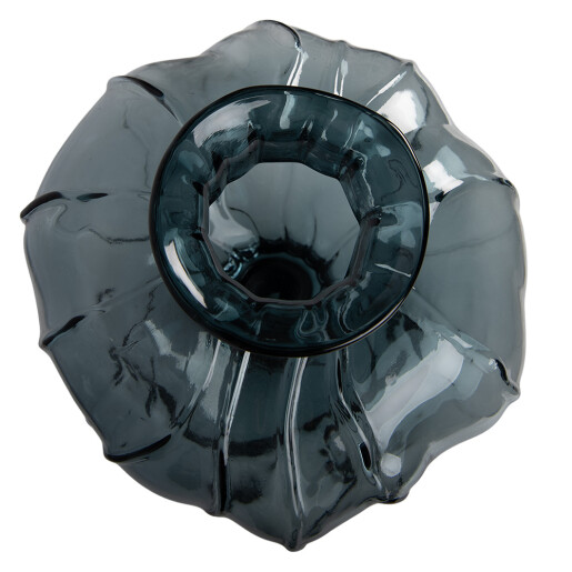 Vaza flori sticla albastra Ø 26x31 cm