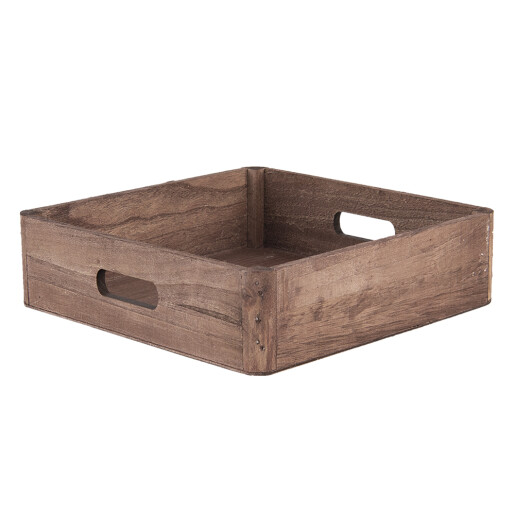 Set 3 tavi lemn maro 24x24x6 cm, 20x20x6 cm, 16x16x6 cm
