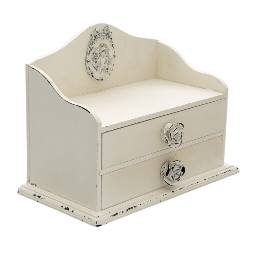 Cutie depozitare mdf alb 26x14x20 cm