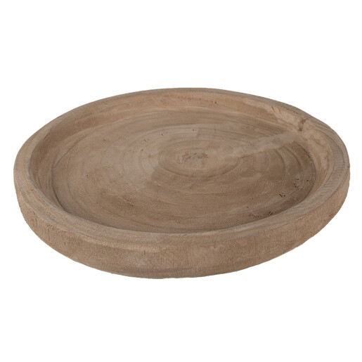 Platou servire lemn maro 26x3 cm