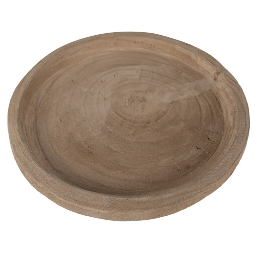 Platou servire lemn maro 26x3 cm
