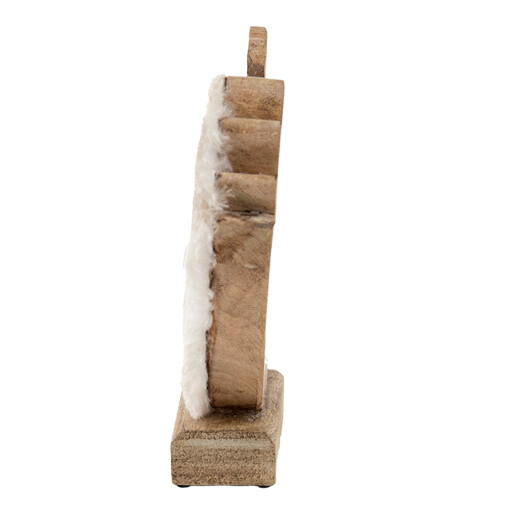 Figurina Gaina lemn textil 15x5x19 cm