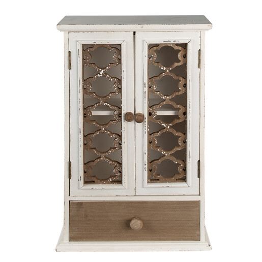 Dulapior suspendabil lemn alb maro 32x13x51 cm