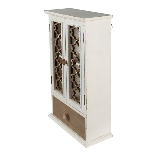Dulapior suspendabil lemn alb maro 32x13x51 cm