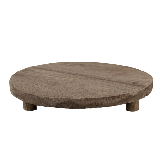 Suport ghiveci flori lemn maro 33x6 cm