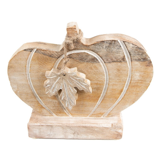 Dovleac decorativ lemn maro 29x6x22 cm