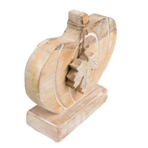 Dovleac decorativ lemn maro 29x6x22 cm