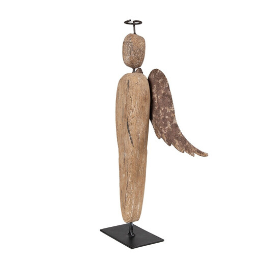 Figurina Inger lemn metal 17x5x21 cm
