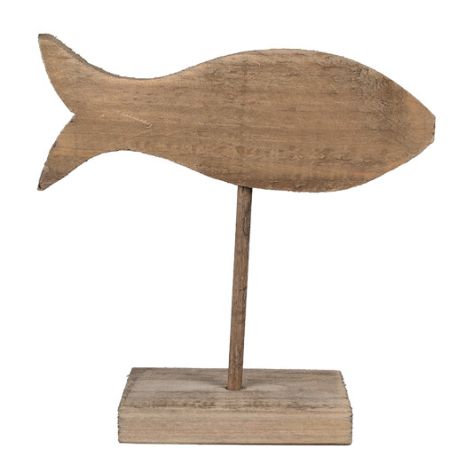 Figurina Peste lemn maro 20x8x20 cm