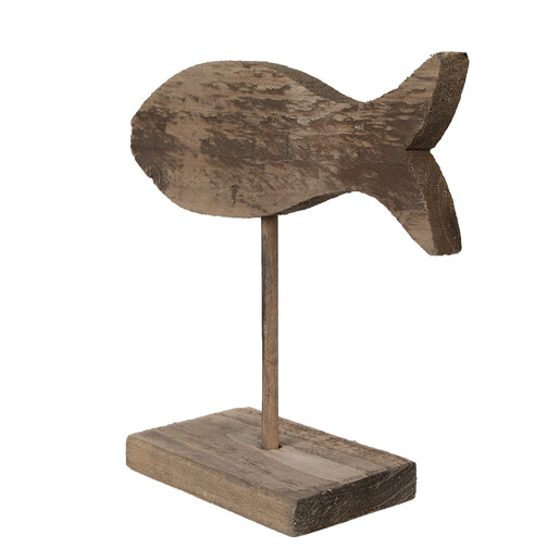 Figurina Peste lemn maro 20x8x20 cm