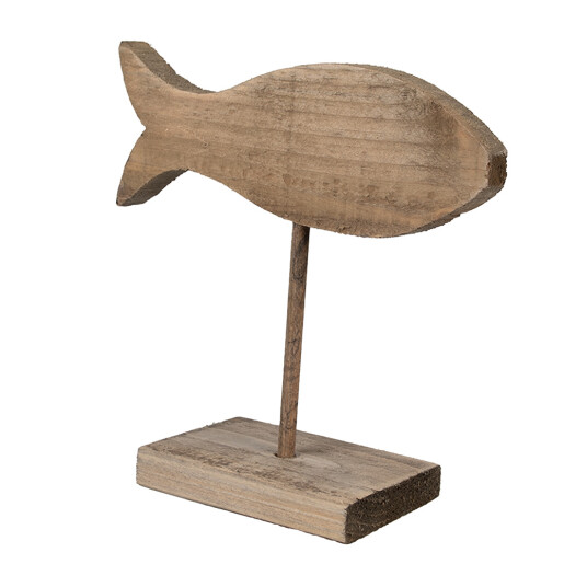 Figurina Peste lemn maro 20x8x20 cm