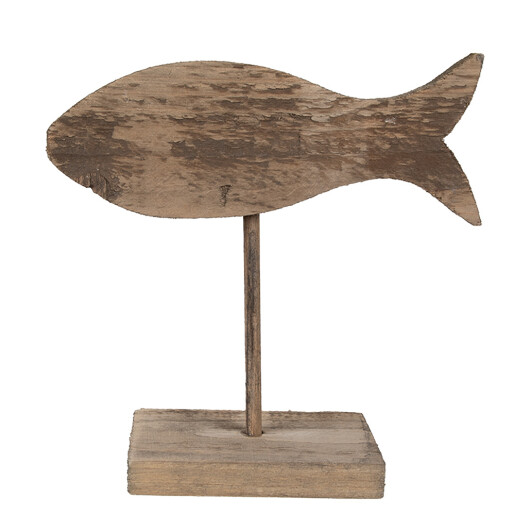 Figurina Peste lemn maro 20x8x20 cm