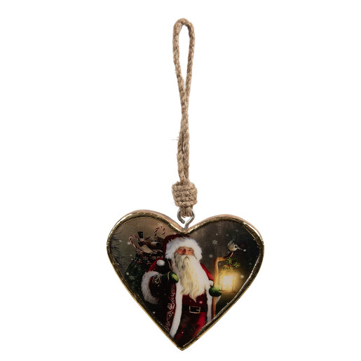 Ornament brad Craciun lemn textil 13x2x13 cm