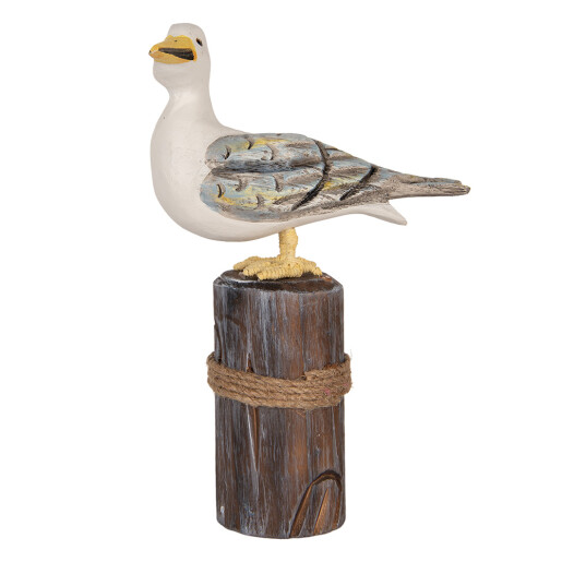 Set 2 figurine Pasari lemn multicolor 13x6x22 cm / 18x8x29 cm