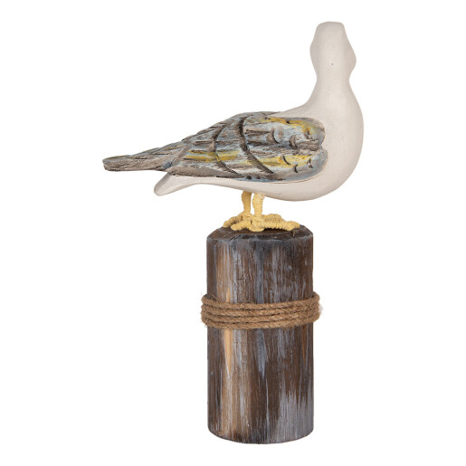 Set 2 figurine Pasari lemn multicolor 13x6x22 cm / 18x8x29 cm