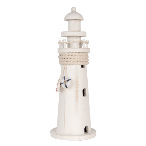 Far marin lemn alb Ø 10x30 cm