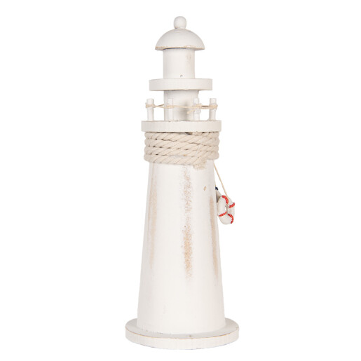 Far marin lemn alb Ø 10x30 cm