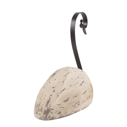 Figurina Lebada lemn metal 25x11x27 cm