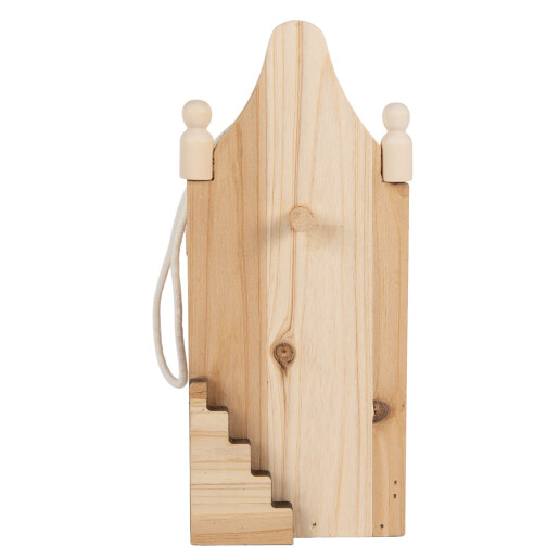 Hranitoare pasari lemn natur 10x11x23 cm