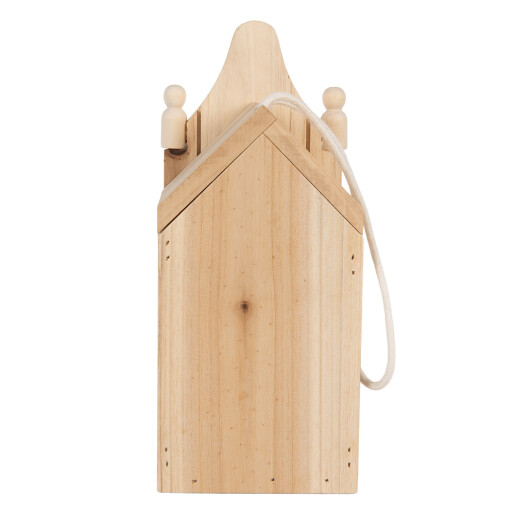 Hranitoare pasari lemn natur 10x11x23 cm