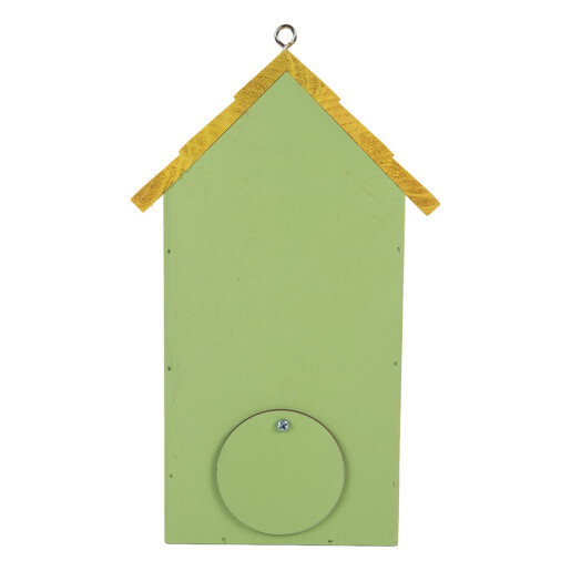 Casuta Pasari multicolora lemn 15x10x22 cm