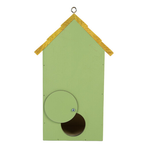 Casuta Pasari multicolora lemn 15x10x22 cm