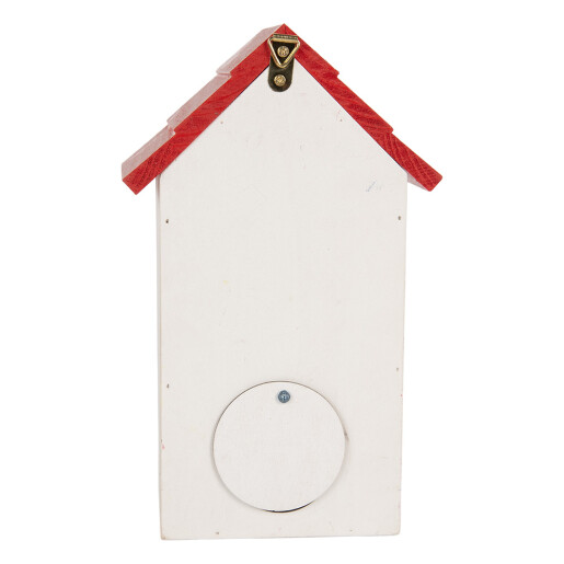 Casuta Pasari lemn decor Lacramioare si Flori 15x10x22 cm