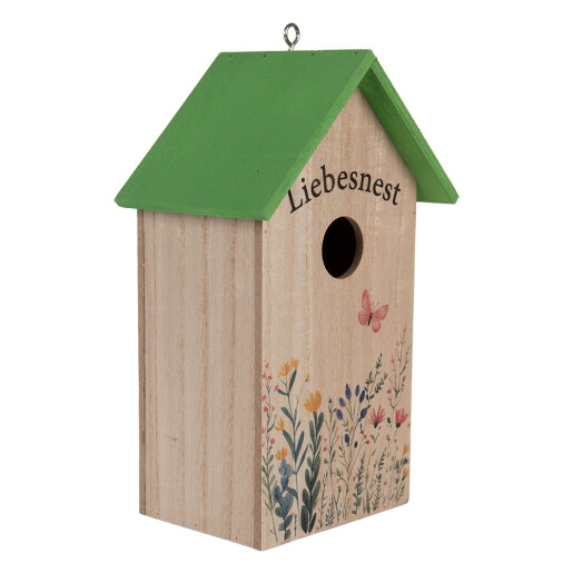 Casuta Pasari lemn multicolor 14x10x23 cm