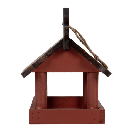 Hranitoare pasari lemn multicolor 17x25x21 cm