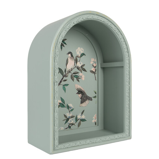 Set 2 decoratiuni perete decorative lemn 30x16x40 / 24x14x30 cm