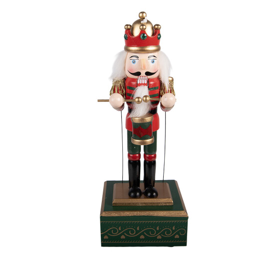 Figurina muzicala Spargatorul de Nuci  lemn multicolor 12x9x30 cm