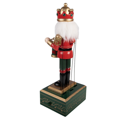 Figurina muzicala Spargatorul de Nuci  lemn multicolor 12x9x30 cm