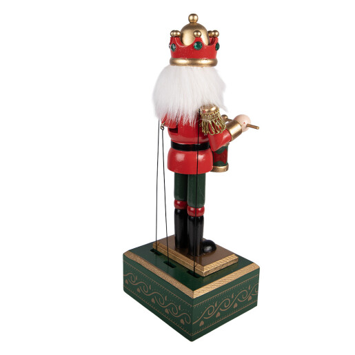Figurina muzicala Spargatorul de Nuci  lemn multicolor 12x9x30 cm