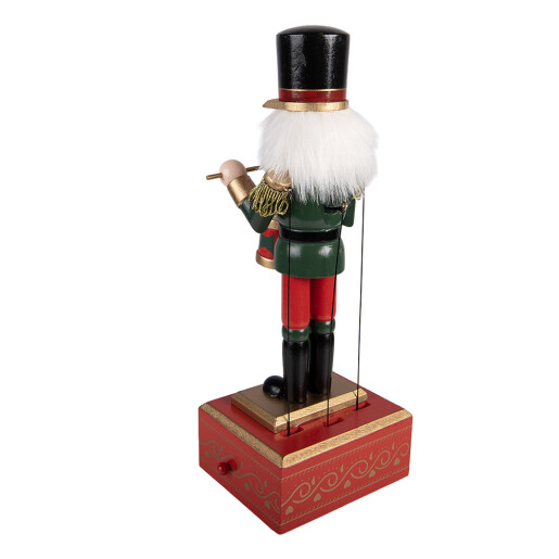 Figurina muzicala Spargatorul de Nuci  lemn 12x9x30 cm