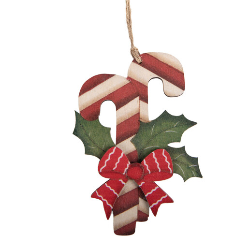 Ornament brad Craciun Acadea multicolor 9x1x13 cm