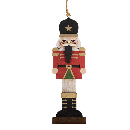 Ornament brad Craciun Spargatorul de Nuci lemn multicolor 6x1x18 cm