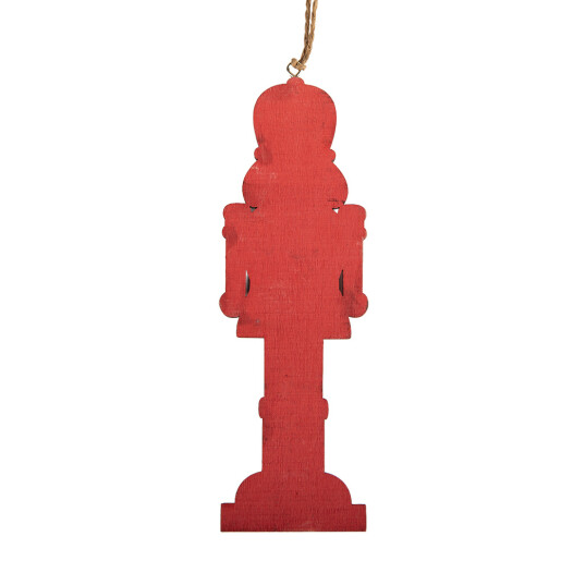 Ornament brad Craciun Spargatorul de Nuci lemn multicolor 6x1x18 cm