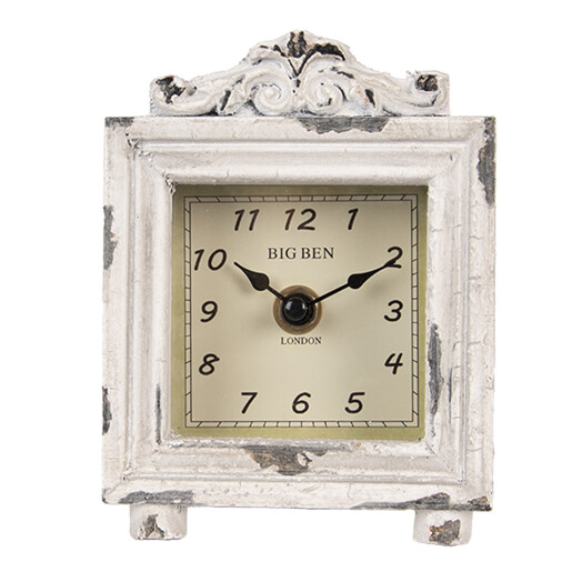Ceas masa lemn vintage 10x6x14 cm