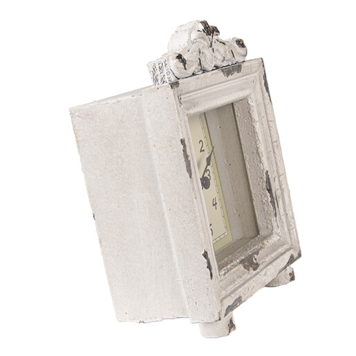 Ceas masa lemn vintage 10x6x14 cm