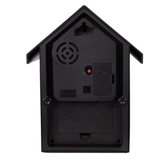 Ceas perete cu pendul si cuc negru auriu  20x10x26 cm