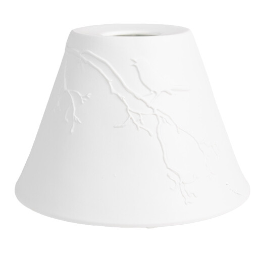 Abajur veioza portelan alb Bird 15x10 cm