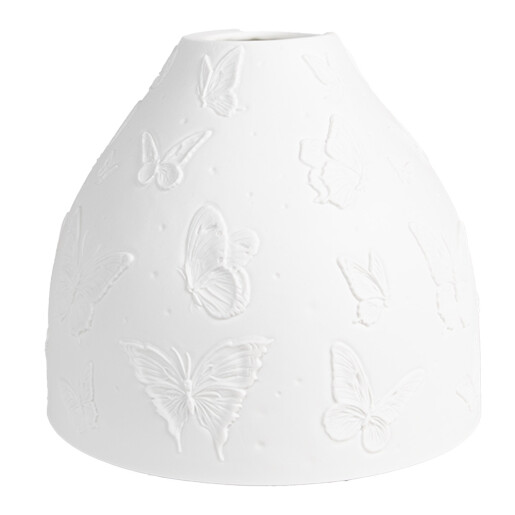 Abajur veioza portelan alb Fluturasi 15x12 cm
