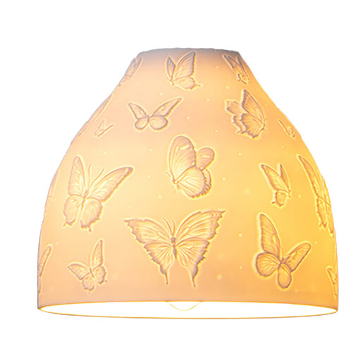 Abajur veioza portelan alb Fluturasi 15x12 cm