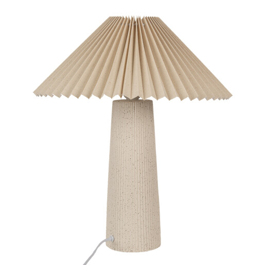 Veioza ceramica bej 36x42 cm, E27