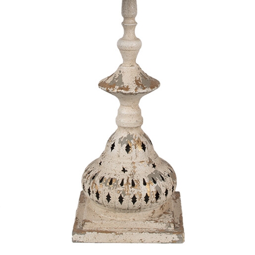 Veioza metal bej vintage 29x67 cm, E27