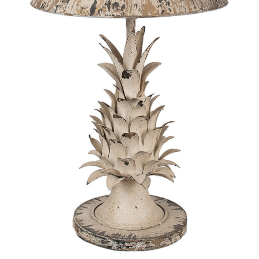 Veioza metal bej vintage 30x64 cm, E27