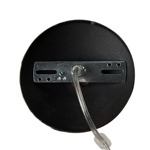 Lustra metal negru bej 39x47 cm, E27